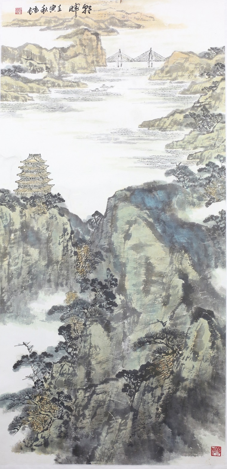国画《朝晖》刘长富 宜宾.JPG